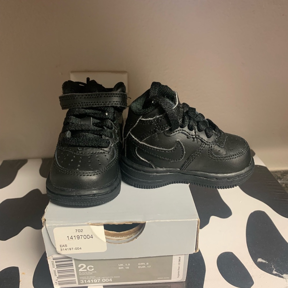 Stylish Black Baby Sneakers